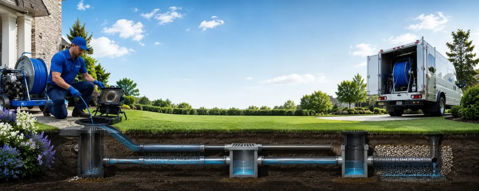 Outdoor drain cleaning information for Colcord, OK